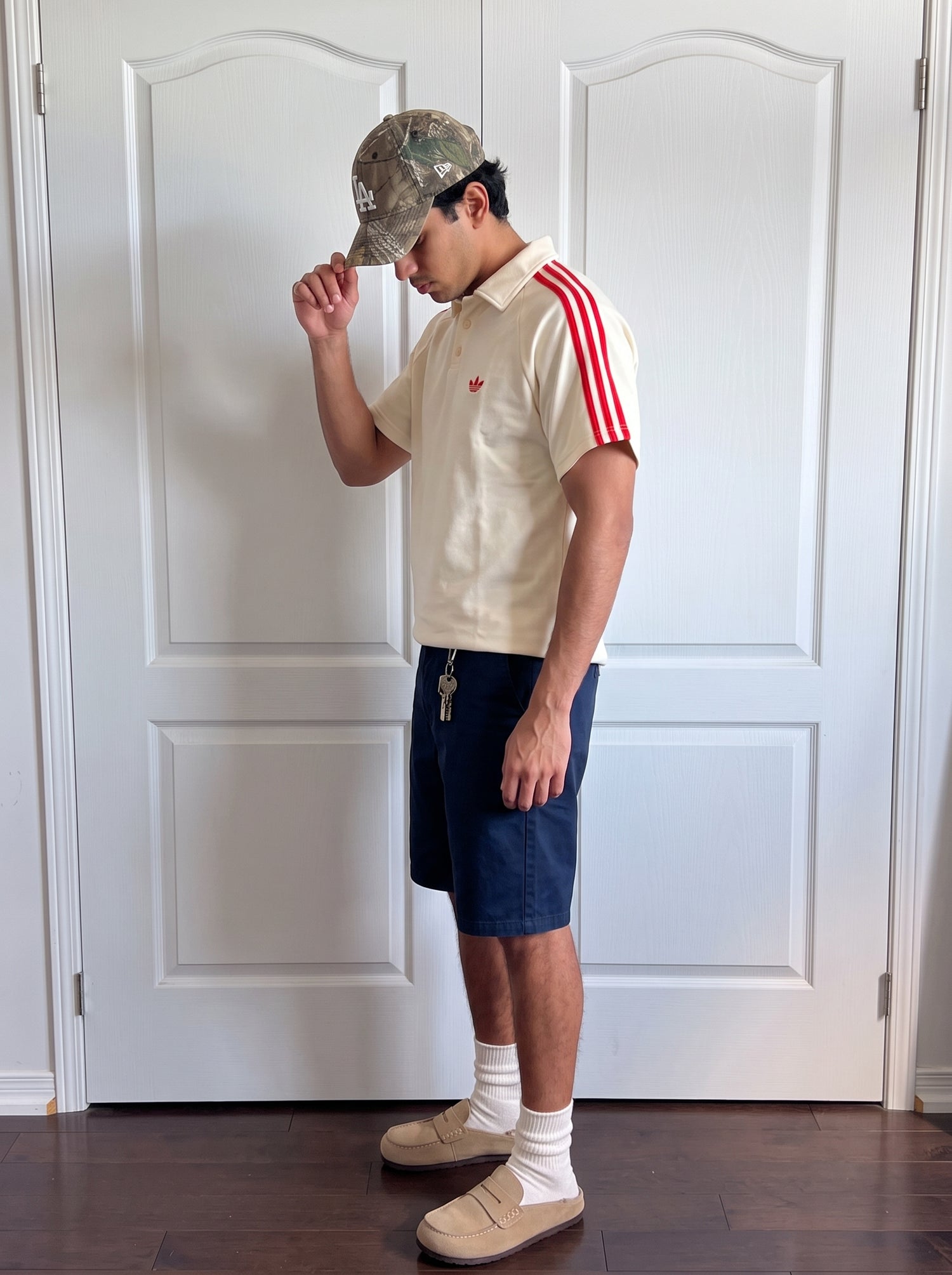 Adidas Polo Shirt in Off-White