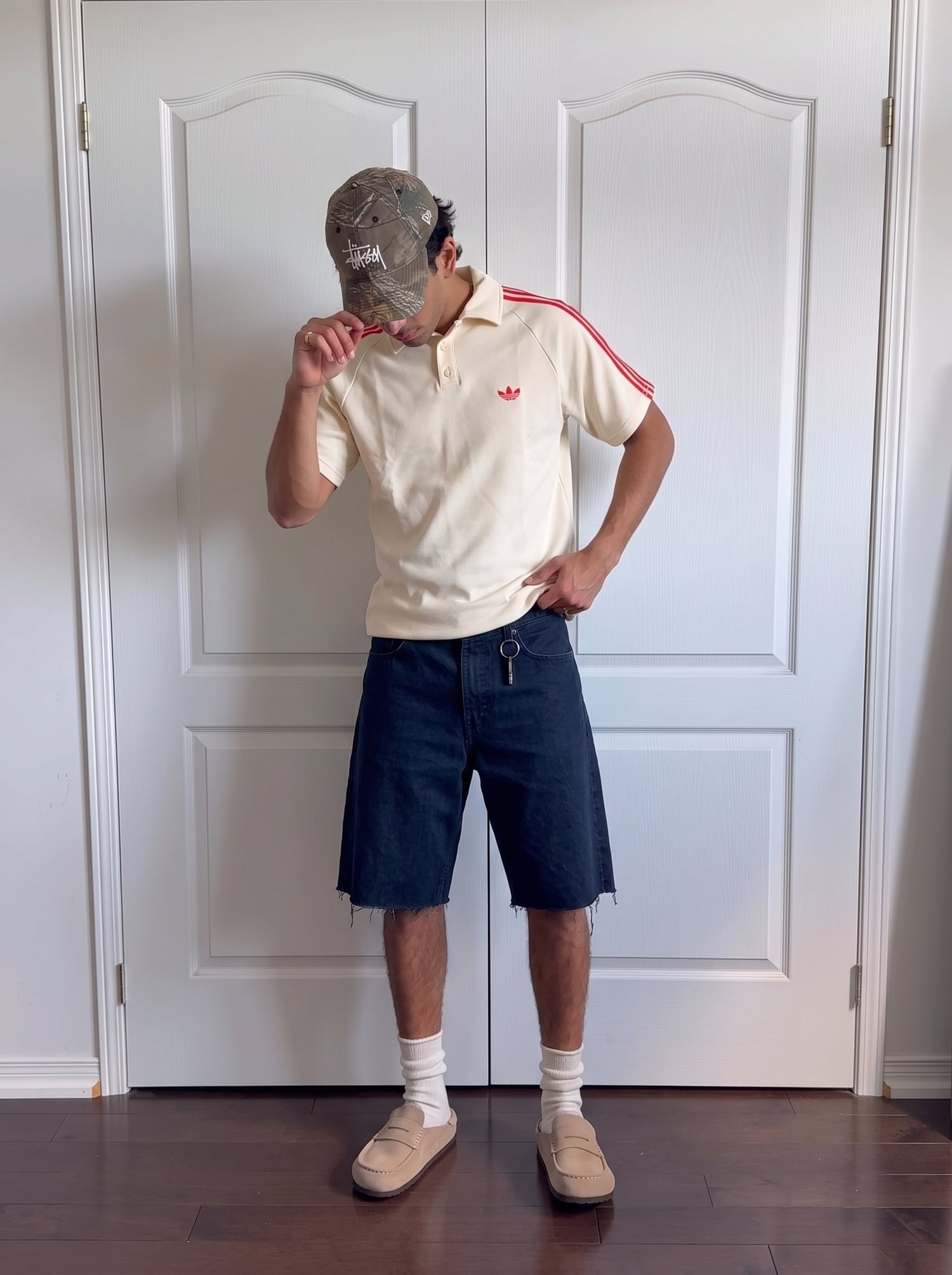 Adidas Polo Shirt in Off-White