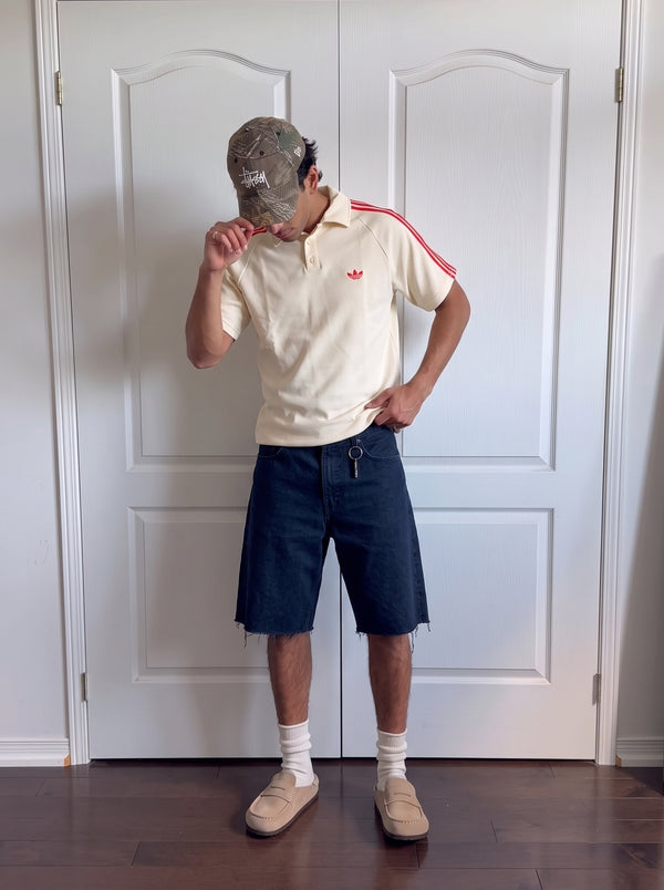 Adidas Polo Shirt in Off-White