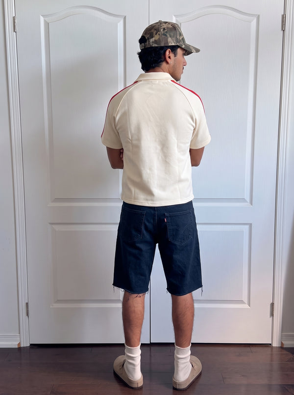 Adidas Polo Shirt in Off-White