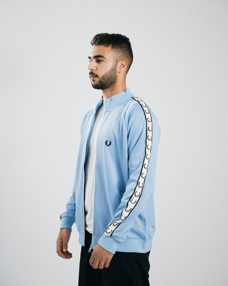 FredPerry Taped Jacket In Baby Blue