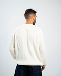 FredPerry Knitted Crewneck in Off-White