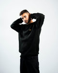 FredPerry Knitted Crewneck in Black