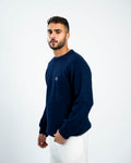 FredPerry Knitted Crewneck in Navy