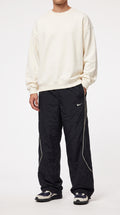 Vintage Nike Track Pants Black with Curved Side Stripes | Y2K 2000s