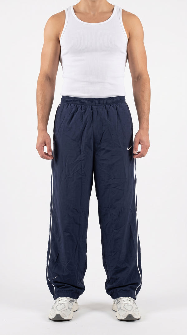 Vintage Nike Track Pants Navy with double stripes | Y2K 2000s
