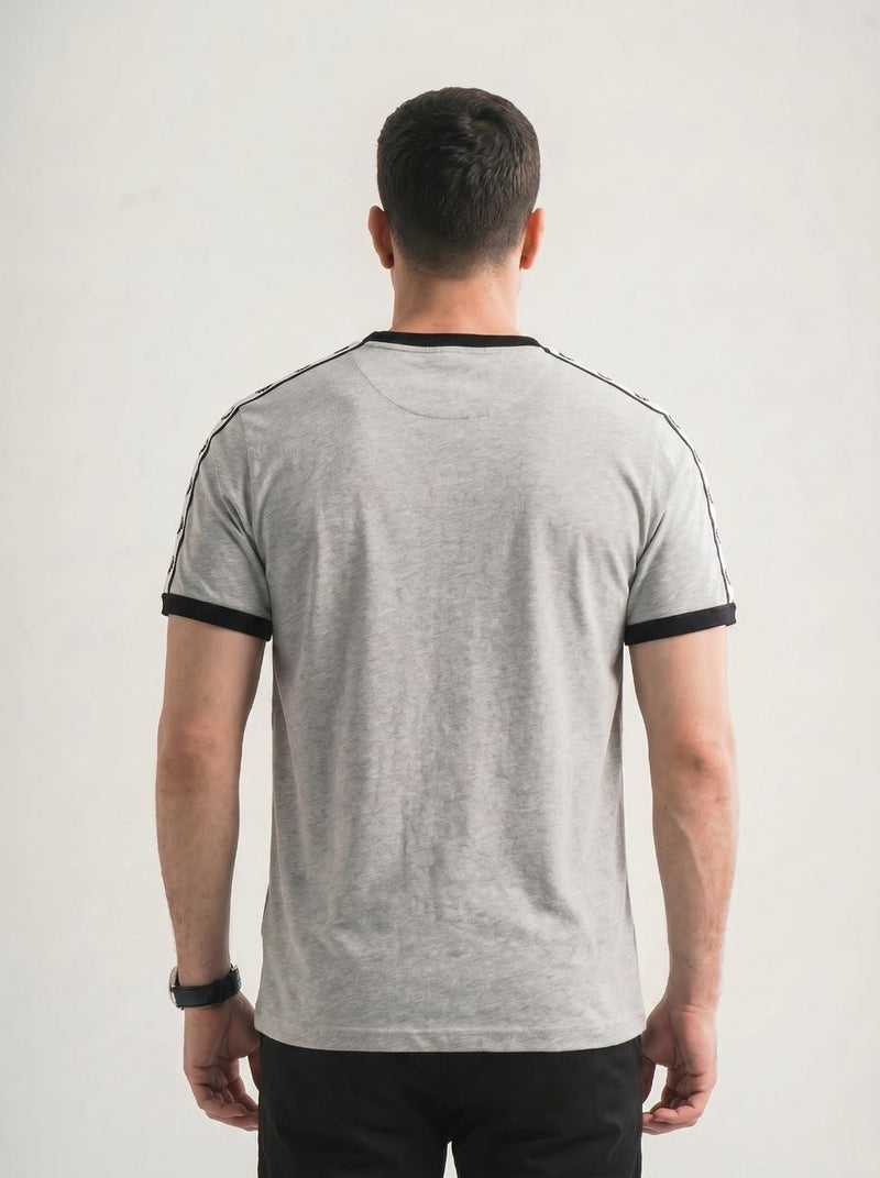 FredPerry Taped T-shirt In Light Grey