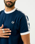 FredPerry Taped T-shirt In Navy