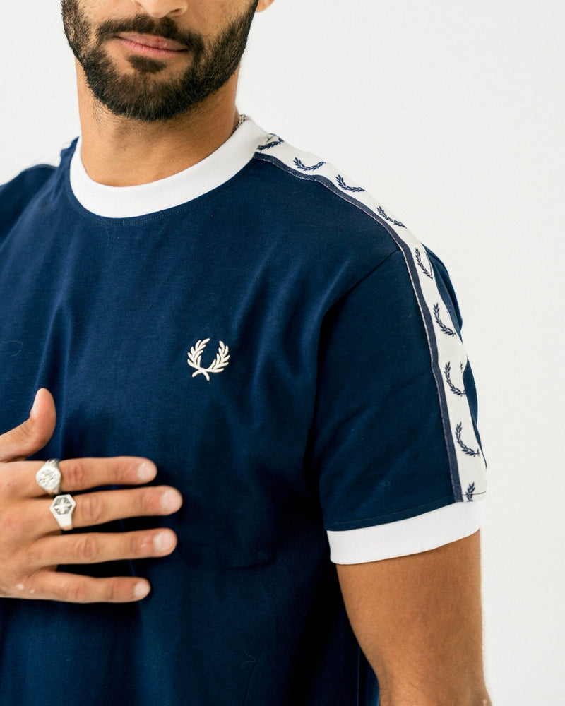 FredPerry Taped T-shirt In Navy