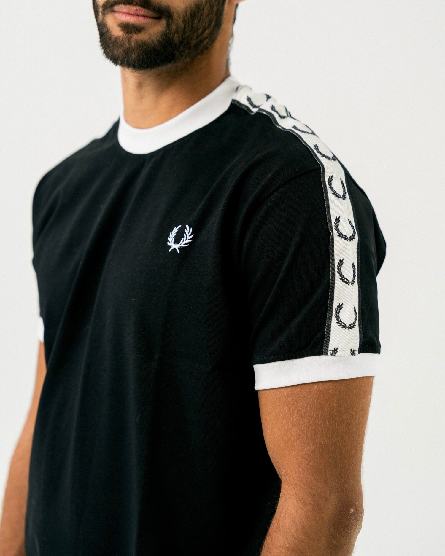 FredPerry Taped T-shirt In Black