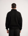 FredPerry Black Knitted Quarter Zipper