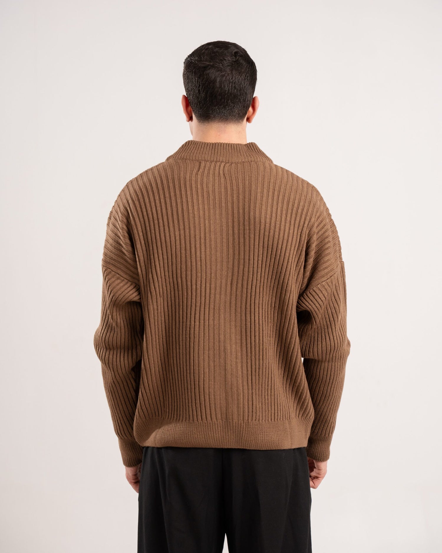 NoStylist Brown Knitted Jacket