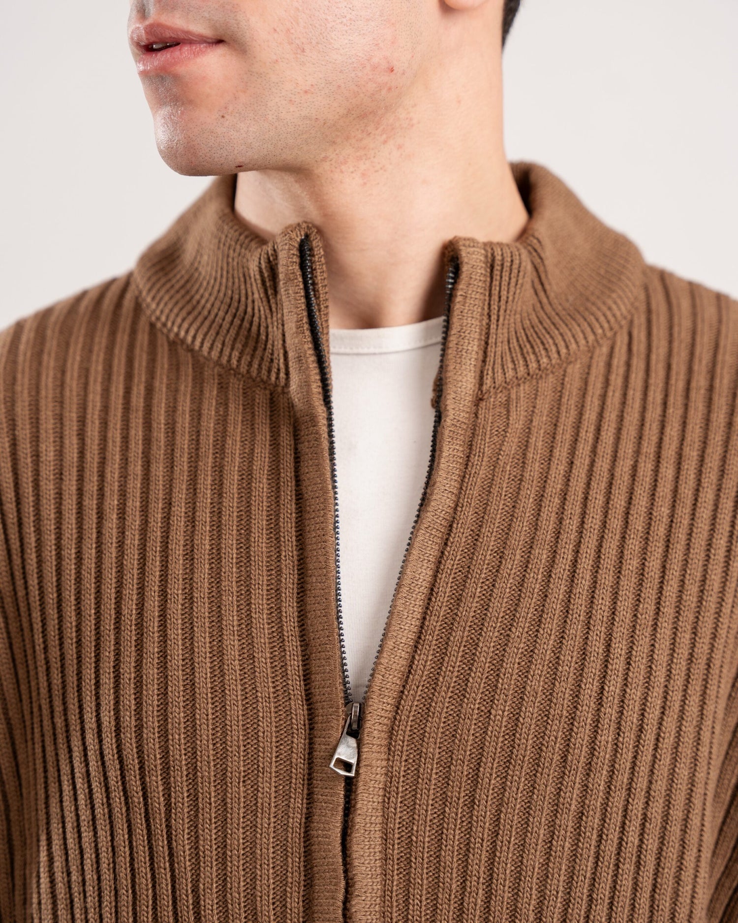 NoStylist Brown Knitted Jacket