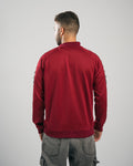 FredPerry Taped Jacket In Maroon Red