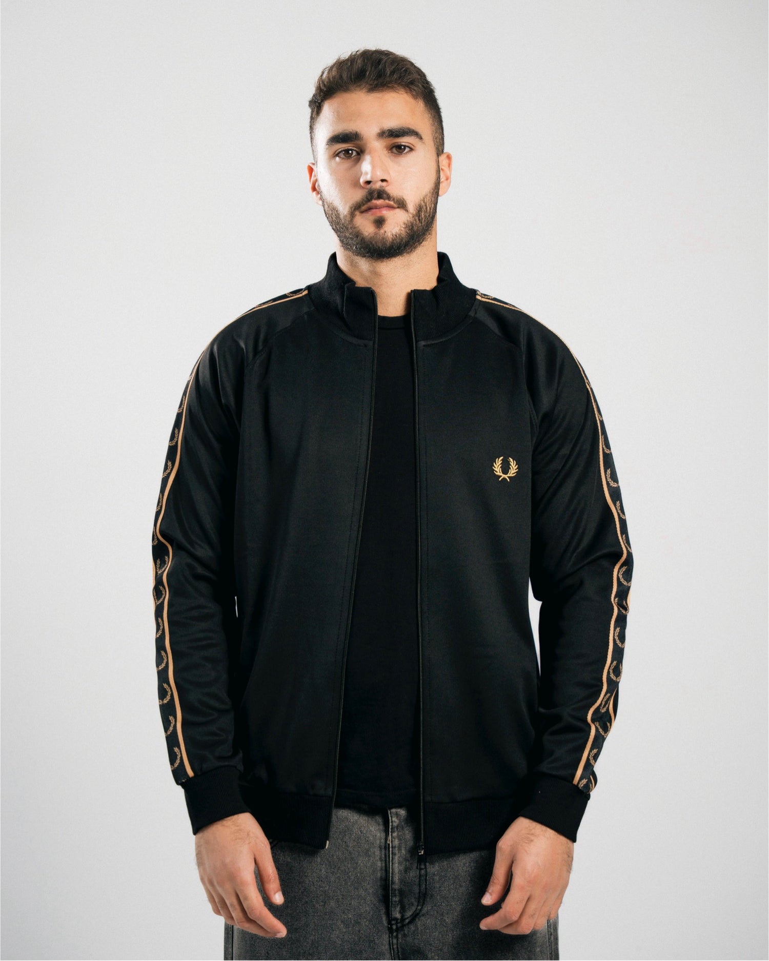 FredPerry Taped Jacket In Gold