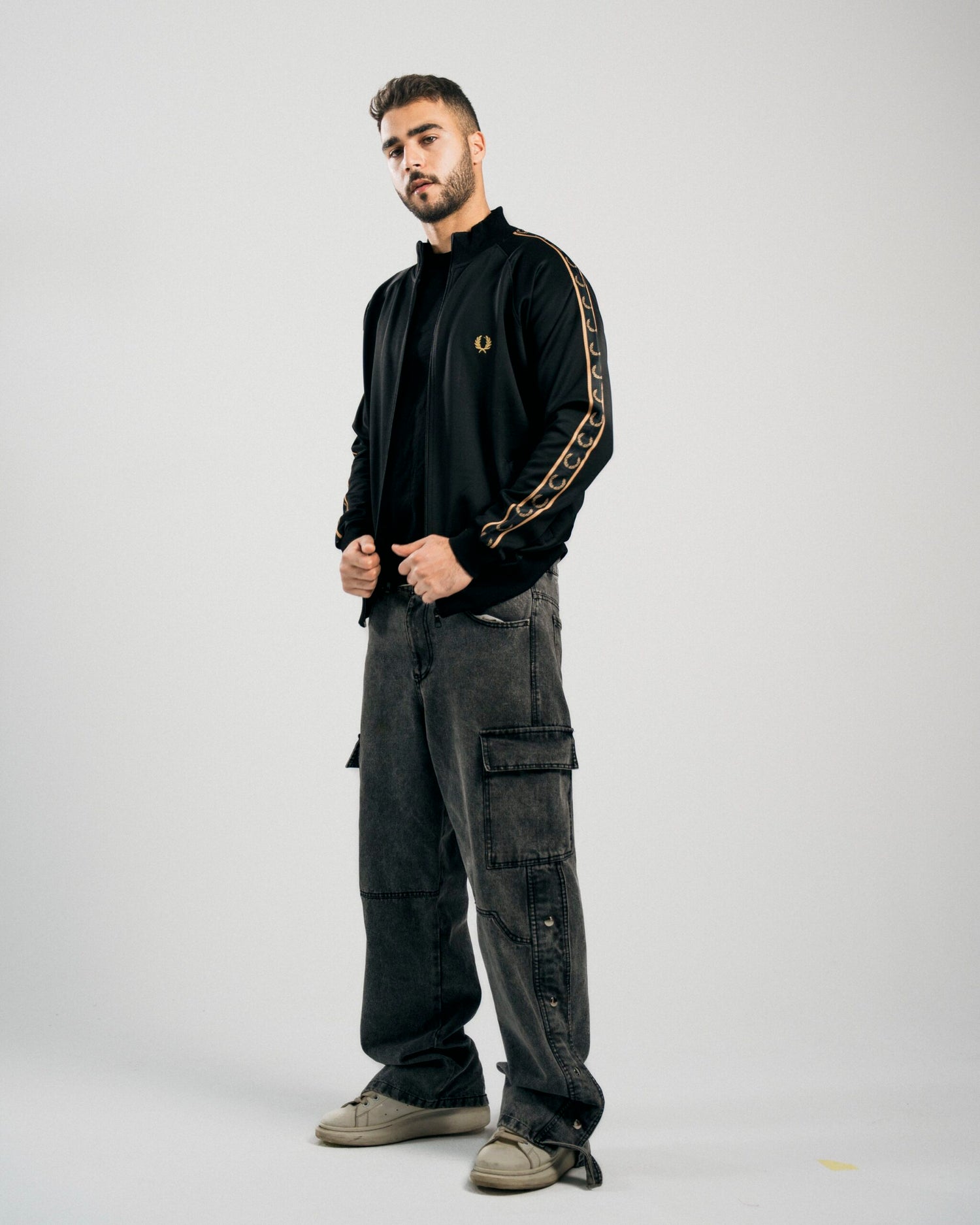 FredPerry Taped Jacket In Gold