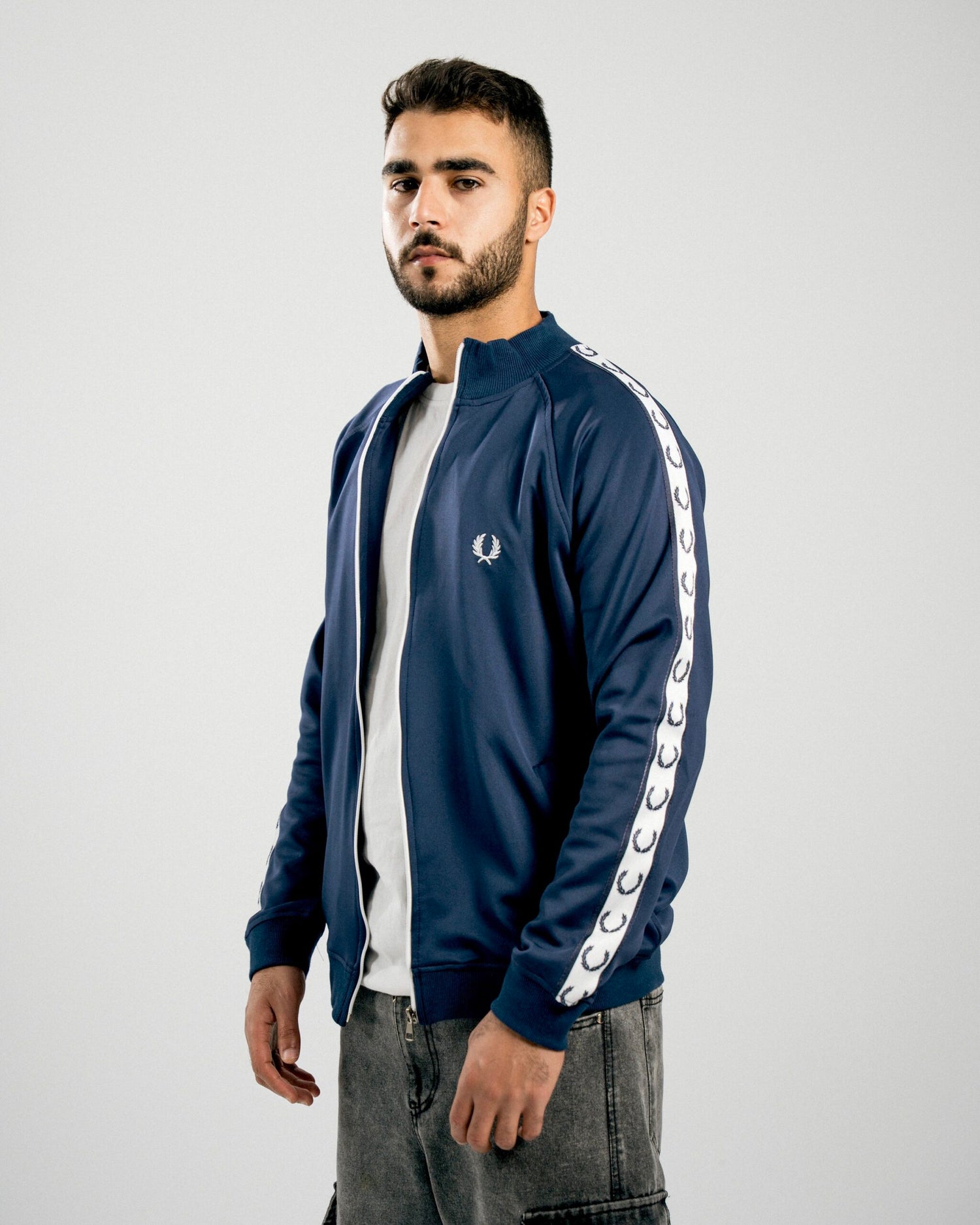 FredPerry Taped Jacket In Navy