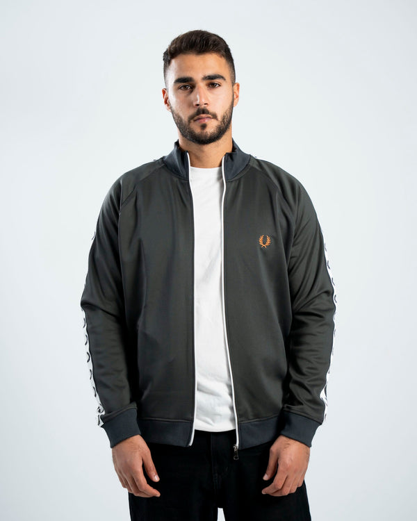 FredPerry Taped Jacket In Dark Grey