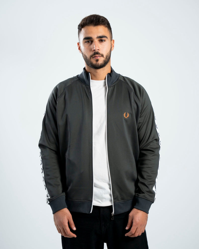 FredPerry Taped Jacket In Dark Grey