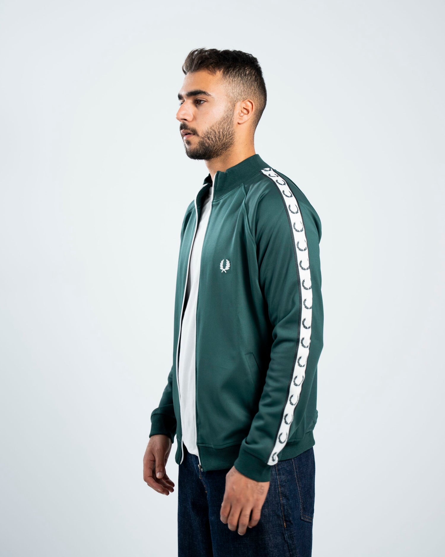 FredPerry Taped Jacket In Green