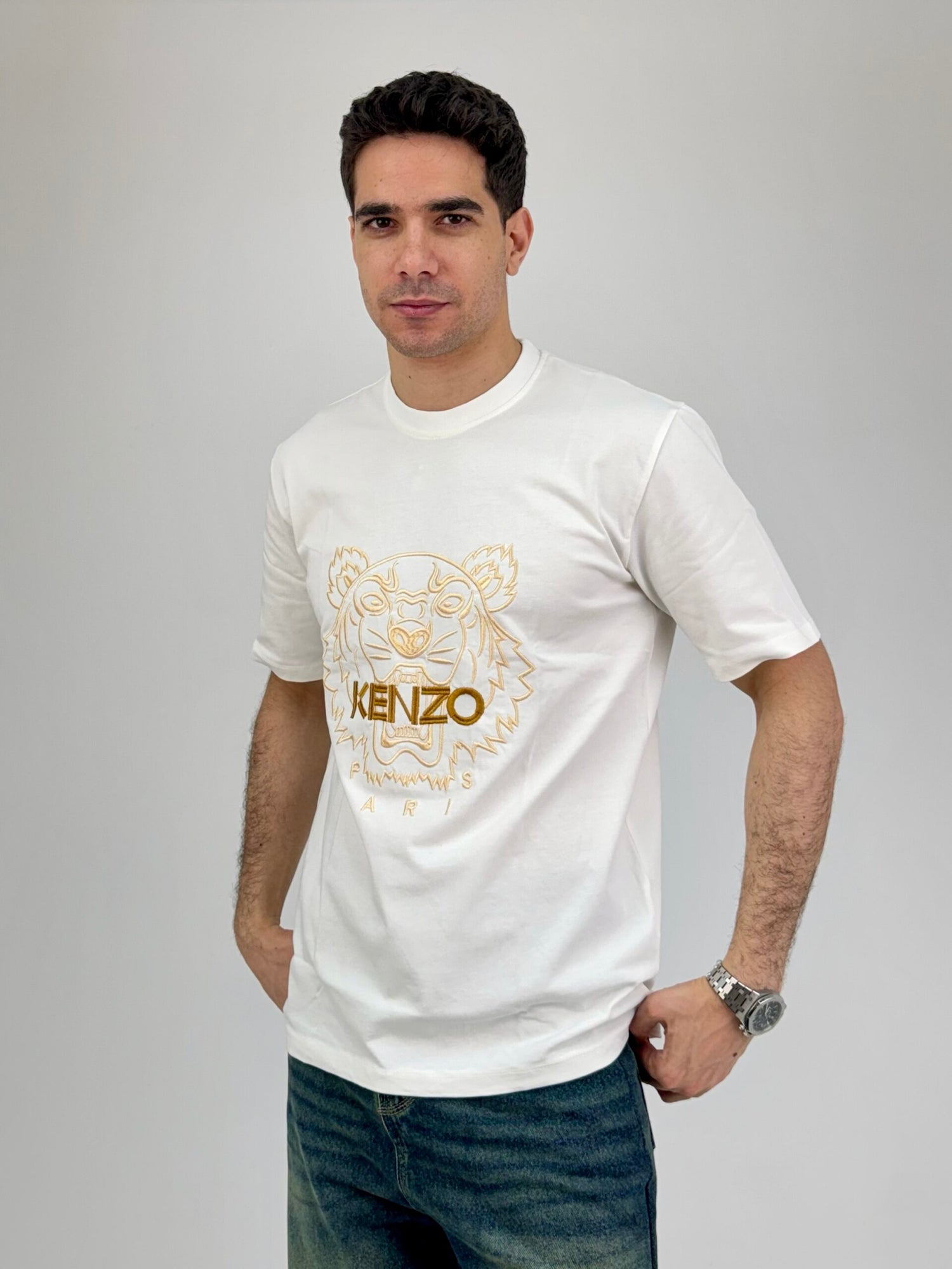 KENZO Stitched T-Shirt in White