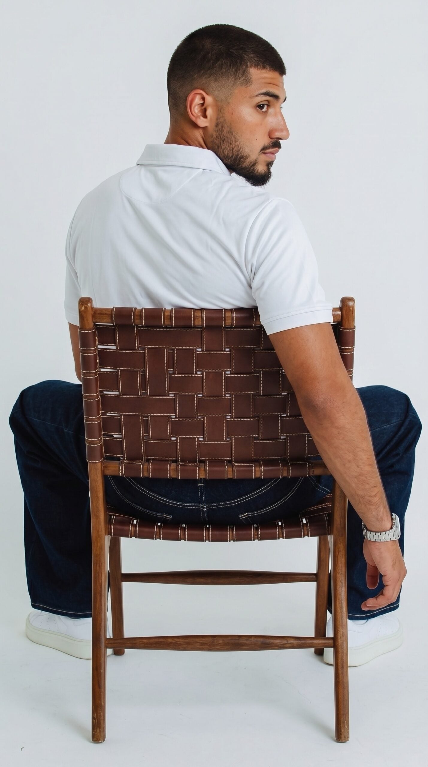 Polo tshirt in white.