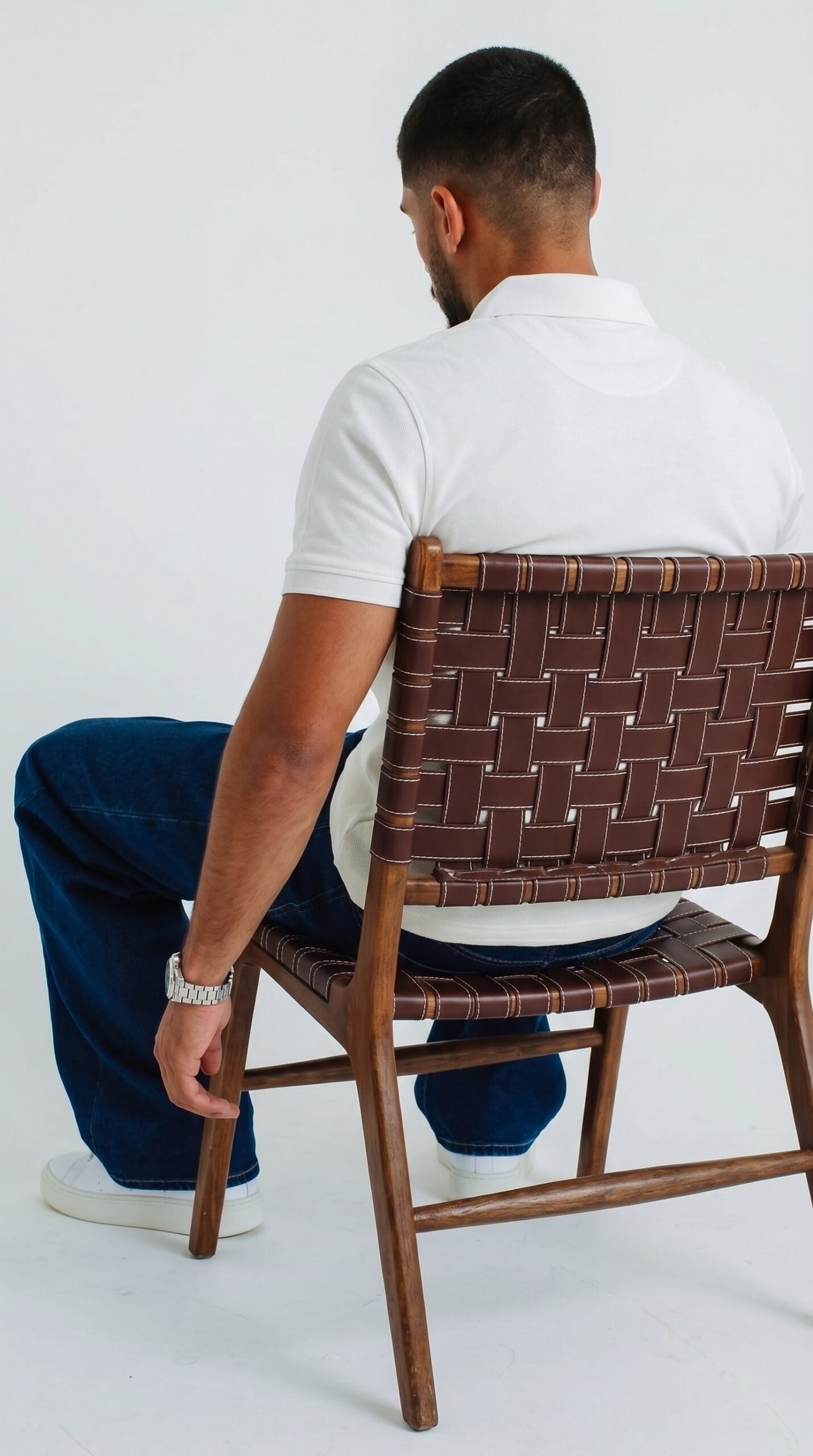 Polo tshirt in white.