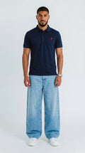 Polo tshirt in navy.