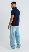 Polo tshirt in navy.