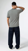 Knitted Calvin Klein T-Shirt in Olive Green