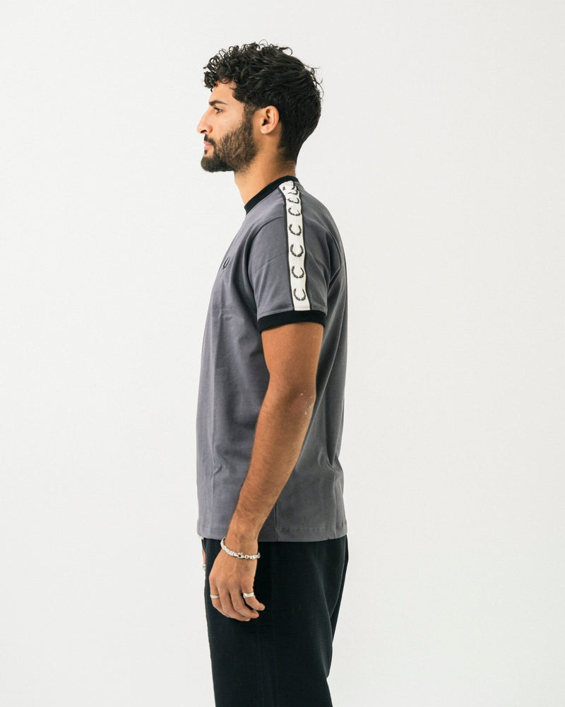 FredPerry Taped T-shirt in Grey