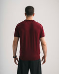 FredPerry Knitted Polo in Maroon Red