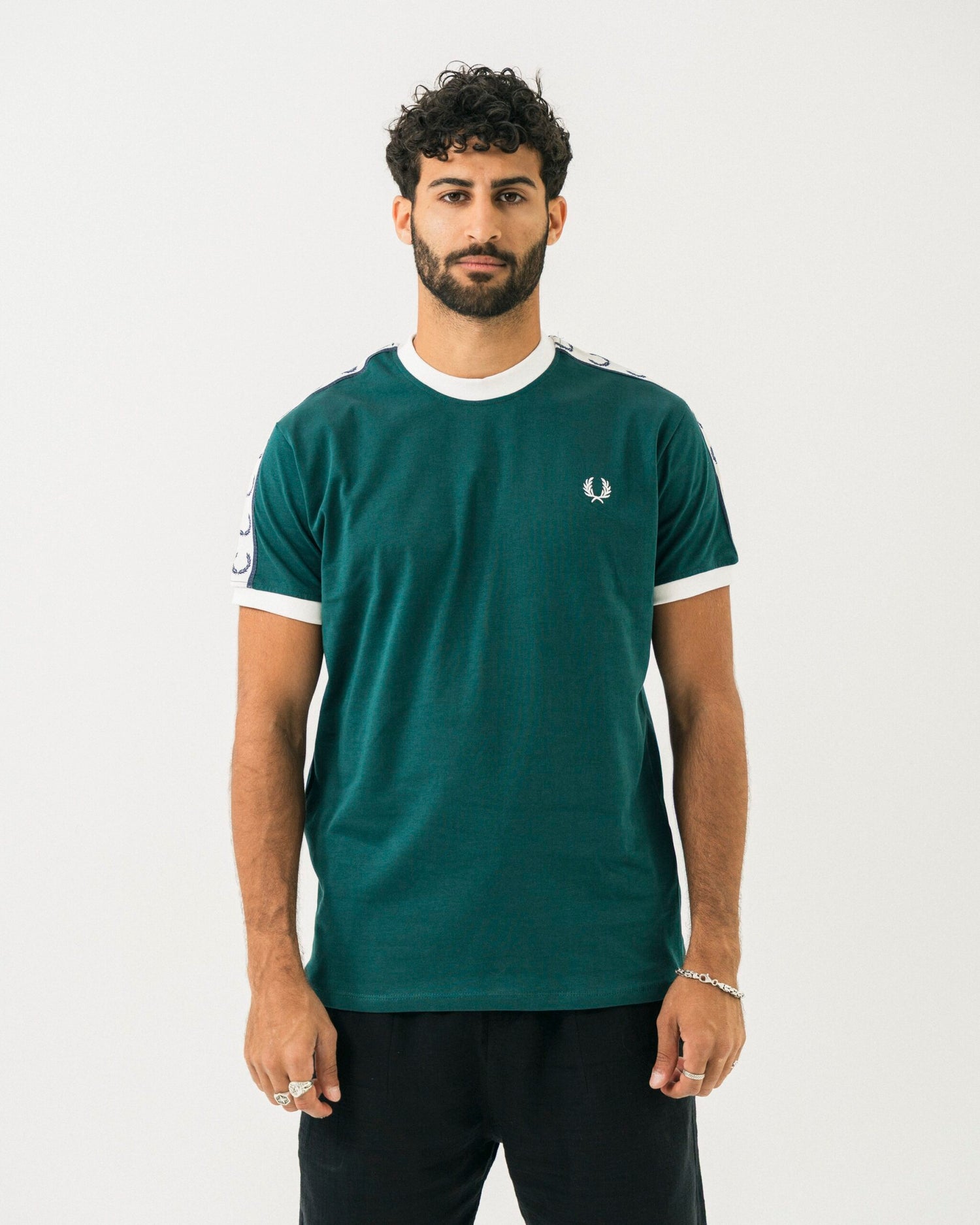 FredPerry Taped T-shirt In Green