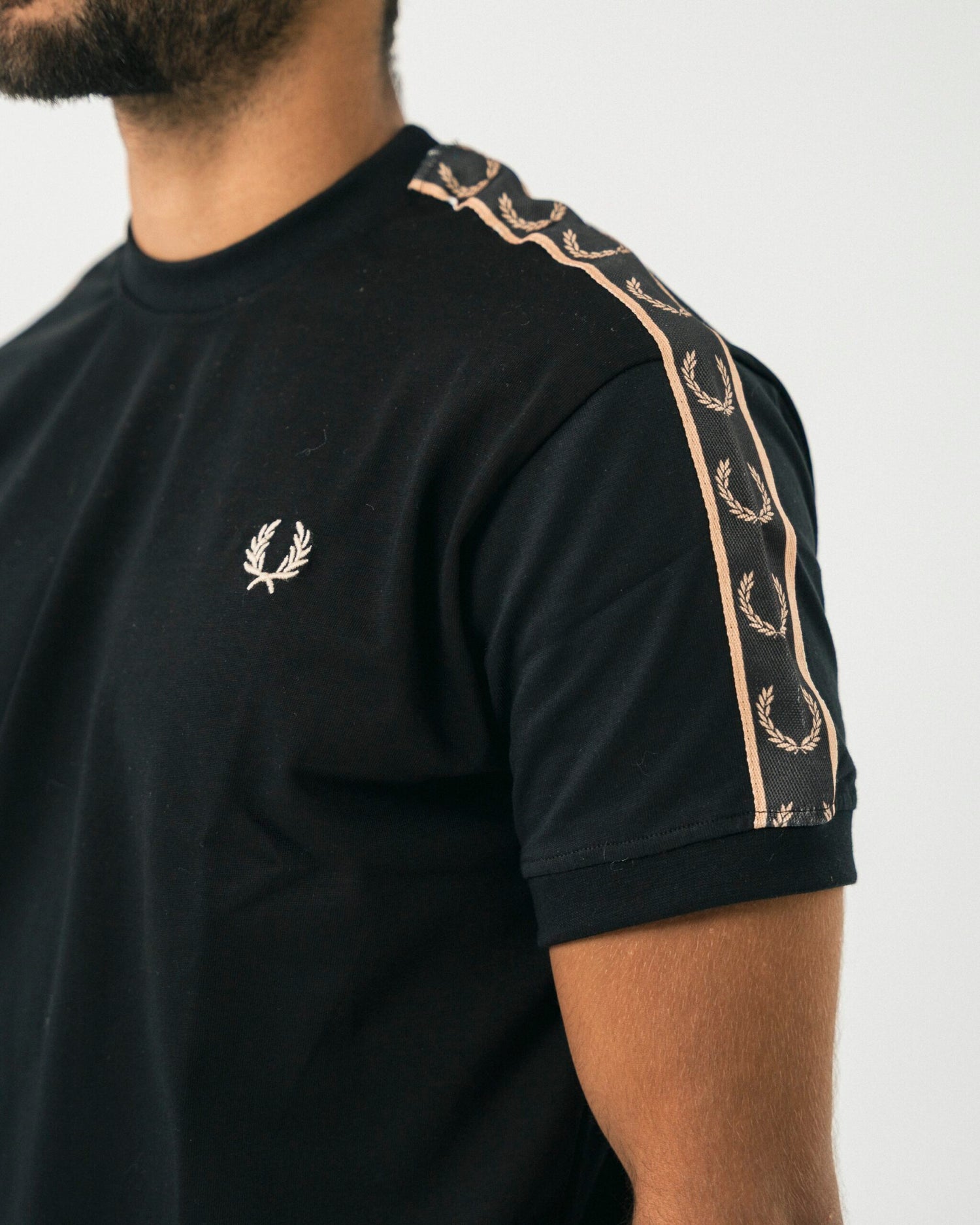 FredPerry Taped T-shirt In Gold