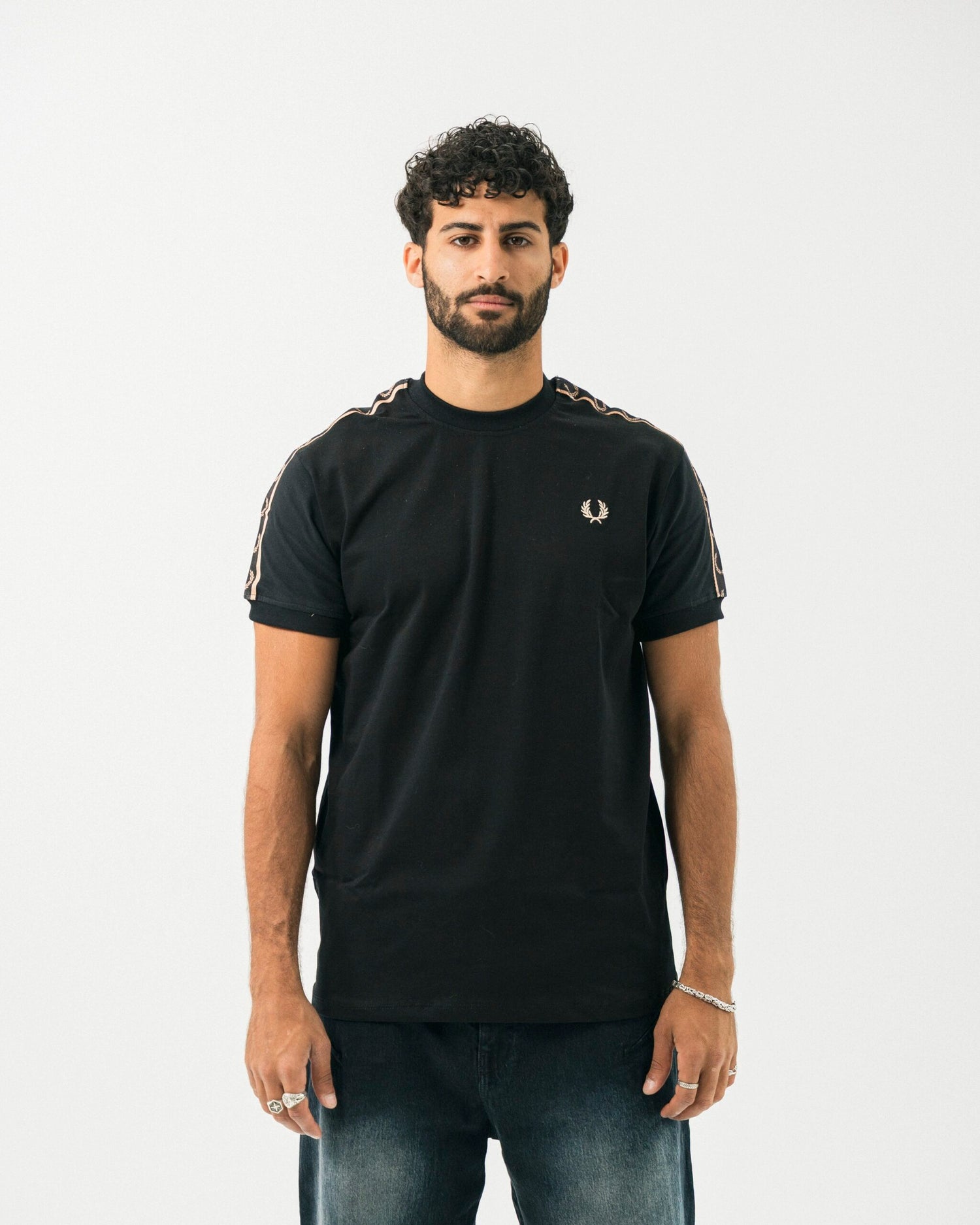 FredPerry Taped T-shirt In Gold