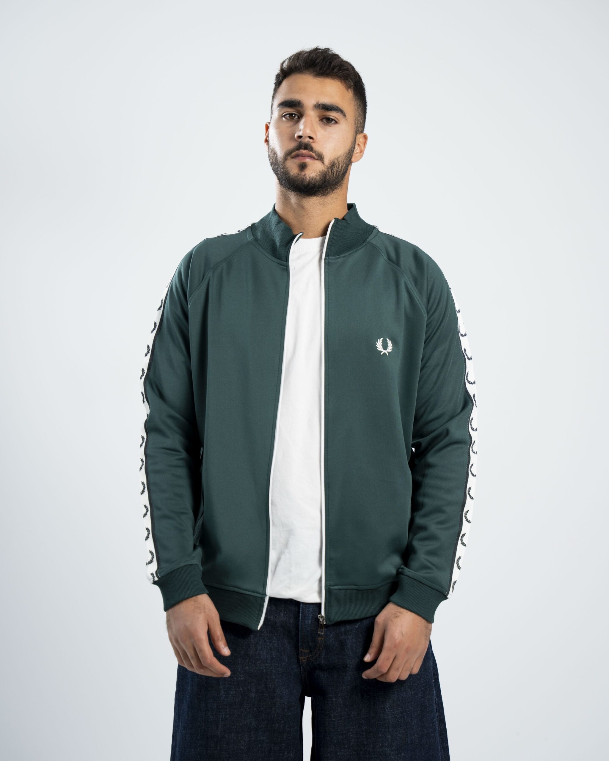 FredPerry Taped Jacket In Green