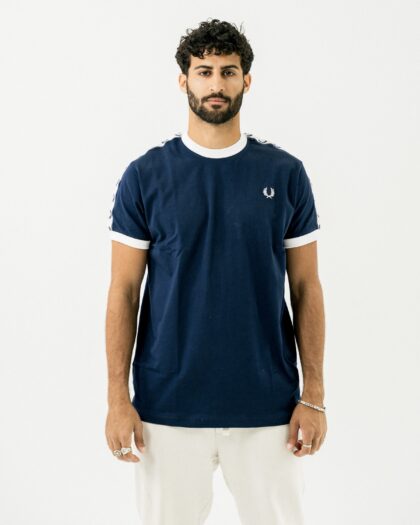 FredPerry Taped T-shirt In Navy