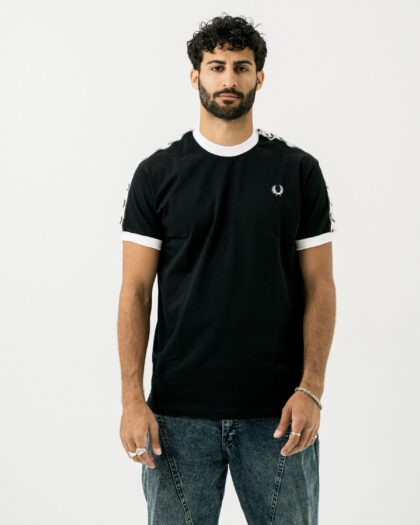 FredPerry Taped T-shirt In Black