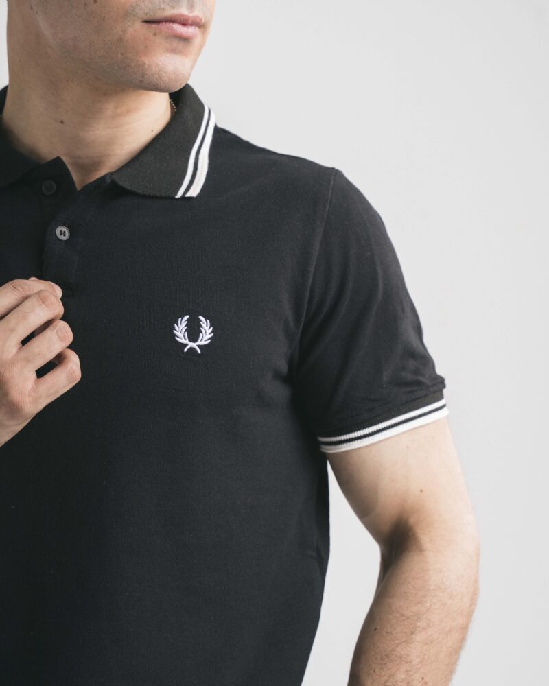 FredPerry Polo Shirt in Black - Image 3