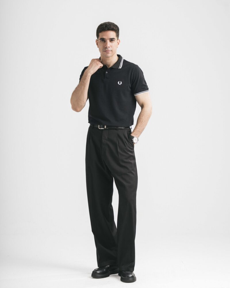FredPerry Polo Shirt in Black - Image 5