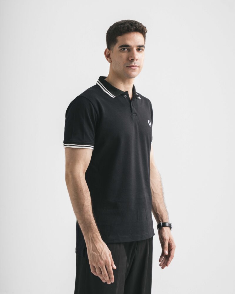 FredPerry Polo Shirt in Black - Image 6