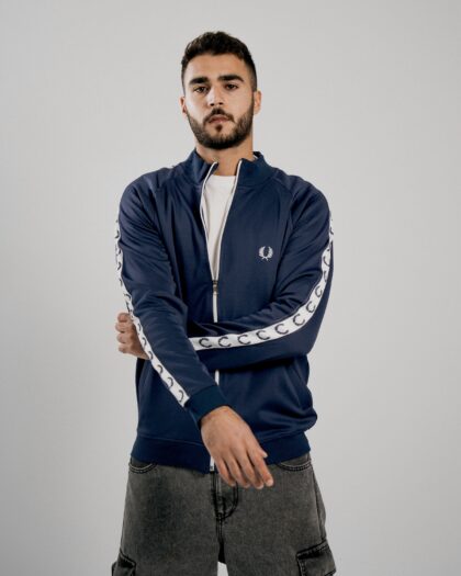FredPerry Taped Jacket In Navy
