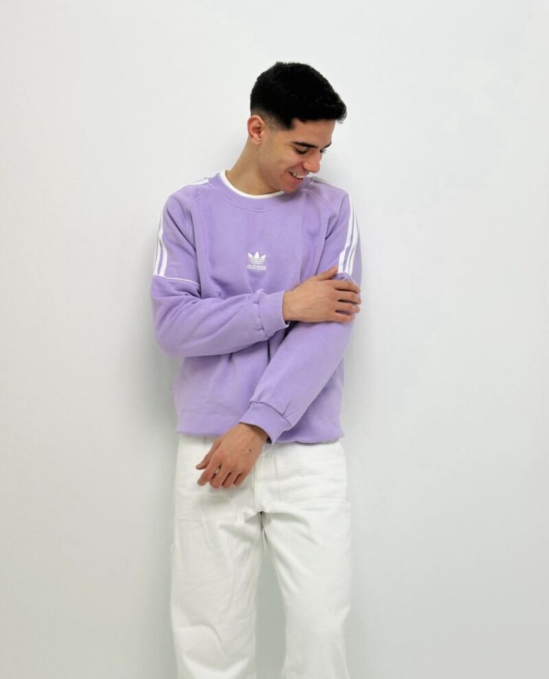 adidas purple crewneck - Image 3