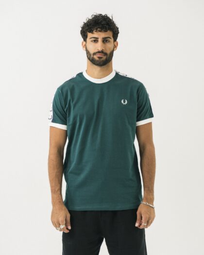 FredPerry Taped T-shirt In Green
