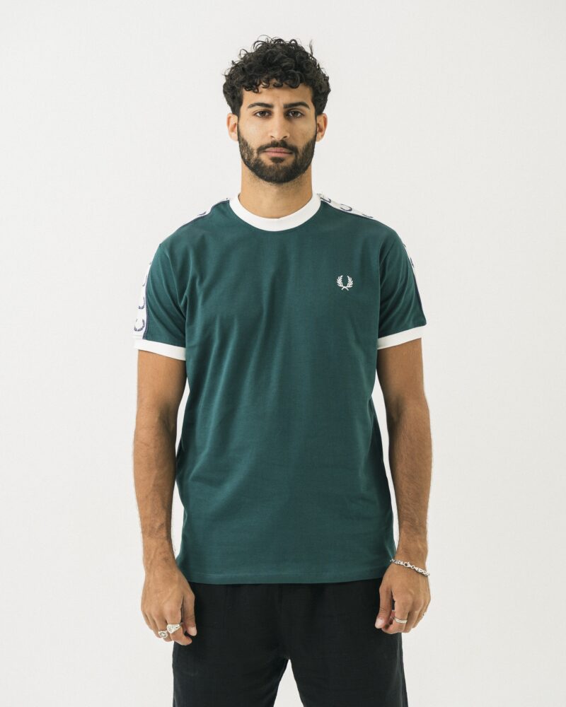 FredPerry Taped T-shirt In Green