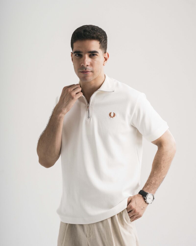 Fred Perry Polo Off-white T-shirt - Image 5