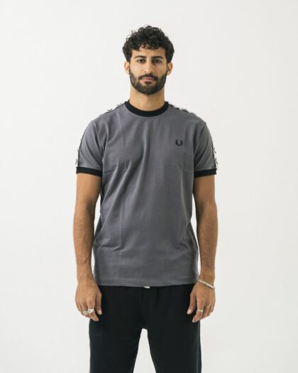 FredPerry Taped T-shirt in Grey