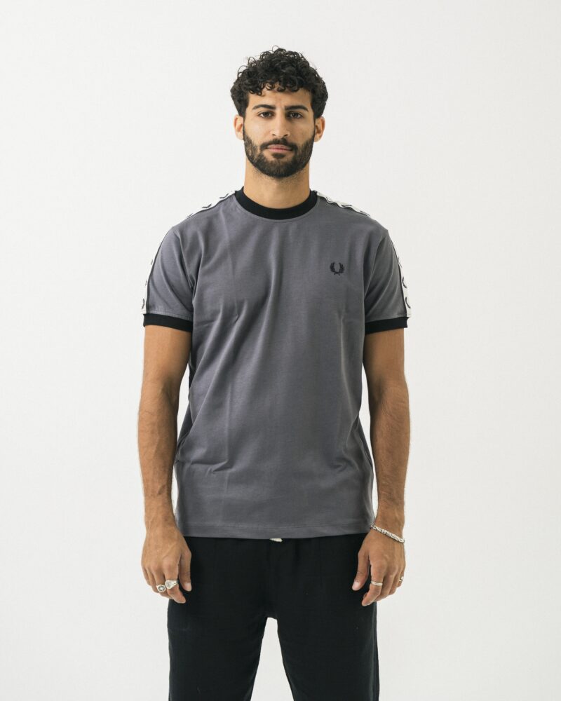 FredPerry Taped T-shirt in Grey
