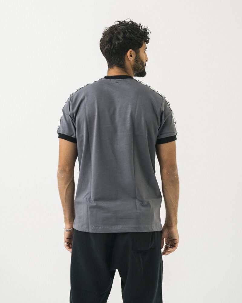 FredPerry Taped T-shirt in Grey - Image 3