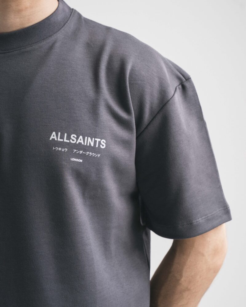 All Saints Grey T-Shirt - Image 3